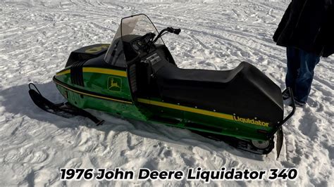 1976 John Deere Liquidator 340 Vintage Snowmobile - YouTube