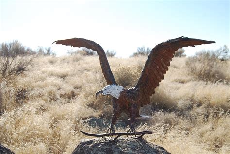 Custom eagle sculpture made by Jacob Novinger. | Metal, Sculpture, Metal sculpture