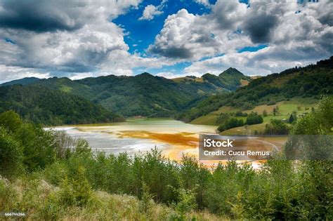 Polusi Danau Dengan Air Yang Terkontaminasi Dari Tambang Emas Foto Stok - Unduh Gambar Sekarang ...