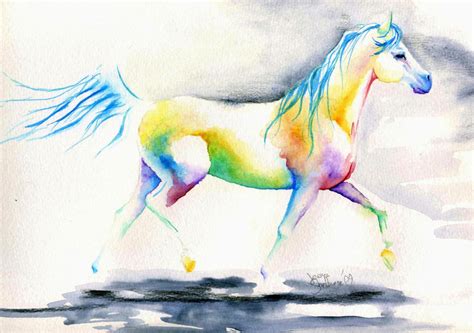 Rainbow Horse Study III by sythesite on DeviantArt