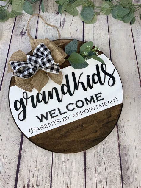 Grandkids Welcome Front Door Sign – Shop Iowa