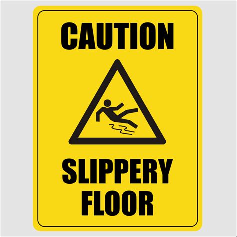 Caution Slippery Floor Sign