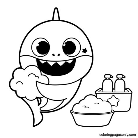 63 Baby Shark Coloring Pages - ColoringPagesOnly.com