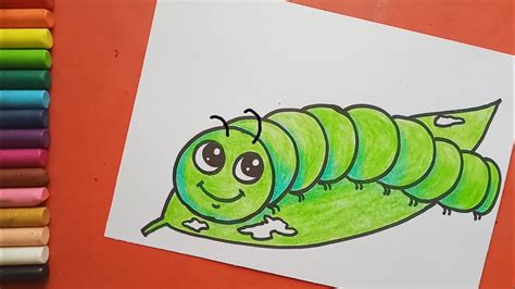 Draw Easy Caterpillar - canvas-zone