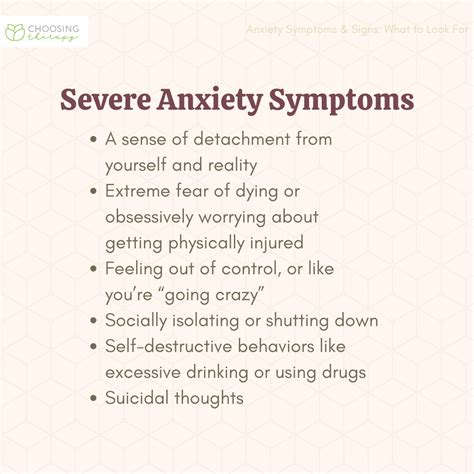 Anxiety Symptoms & Signs: What to Look For