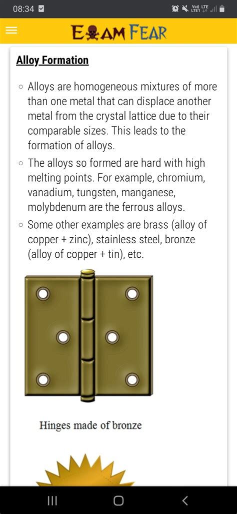 Alloy Formation - Chemistry - Assignment - Teachmint