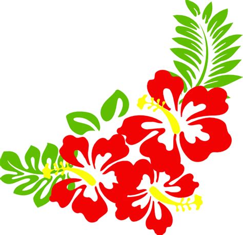 Hibiscus Flower Border Clip Art - ClipArt Best