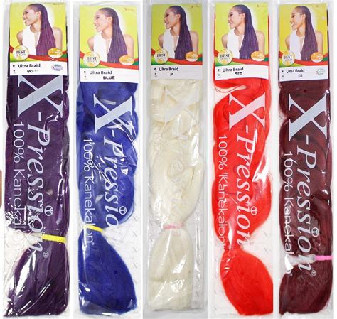 Buy x-pression(Xpression) Ultra Hair Braid (Braiding) Extension Choice of Colours (Burdy) Online ...