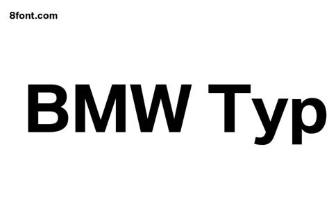 BMW Type Global Pro Bold Font - Free Font Download