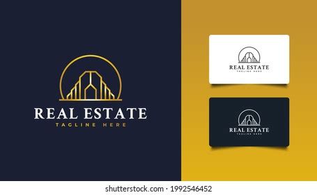 Luxury Gold Real Estate Logo Design Stock Vector (Royalty Free) 1992546452 | Shutterstock