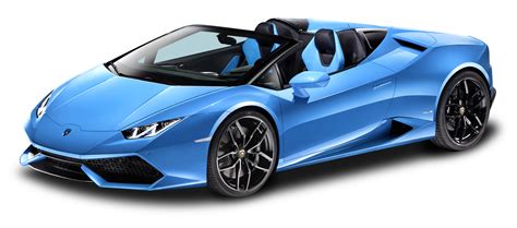 Download Blue Lamborghini Huracan LP 610 4 Spyder Car PNG Image for Free