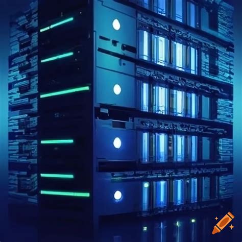 Illustration representing server hosting methods on Craiyon