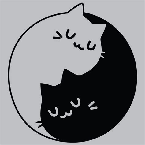 Yin Yang Cats T-Shirt | Textual Tees