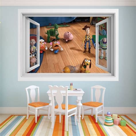 🥇 Children's vinyl 3d window toy story 4 🥇