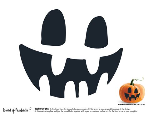 Easy Printable Pumpkin Carving Templates