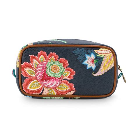 Pip Studio Cosmetic Bag Square Small Jambo Flower Blue By Bell & Blue | notonthehighstreet.com