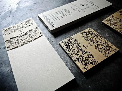 DIY Laser Cut Wedding Card on Behance