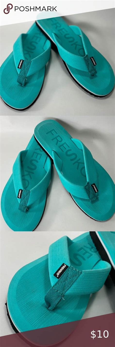 Fresko teal aqua foam flip-flops Sandals 6 1/2? This is a cute ...