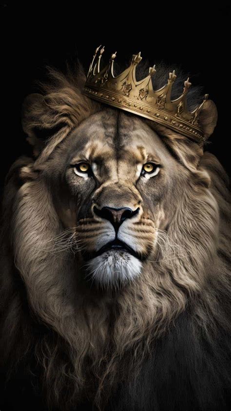 King Lion 4K IPhone Wallpaper HD - IPhone Wallpapers : iPhone Wallpapers | Lion canvas, Lion ...