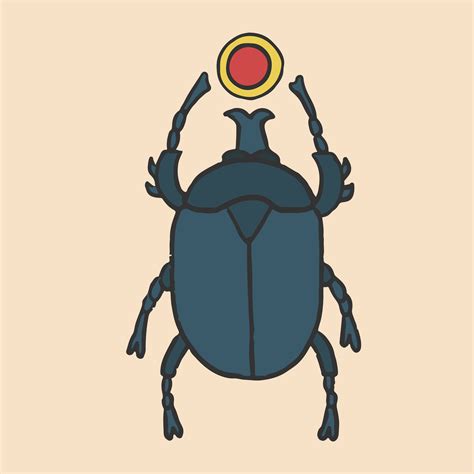 Scarab Beetle Drawing : Beetle Drawing Stag Vector Monochrome Royalty | Dekorisori