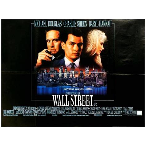 "Wall Street" Film Poster, 1987 For Sale at 1stDibs | wall street movie ...