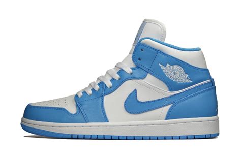 Air Jordan 1 Retro Mid White/University Blue | HYPEBEAST