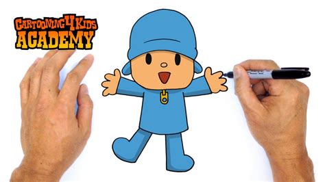 How to Draw Pocoyo - Popular TV Characters - C4K ACADEMY