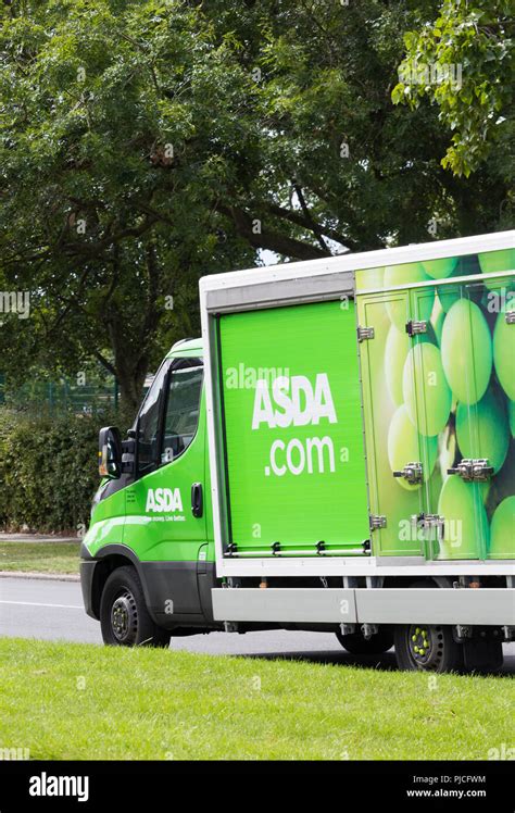 Asda home delivery van.in England. UK Stock Photo - Alamy