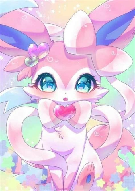 UwU sylveon | Pokemon eeveelutions, Pokemon eevee evolutions, Cute ...