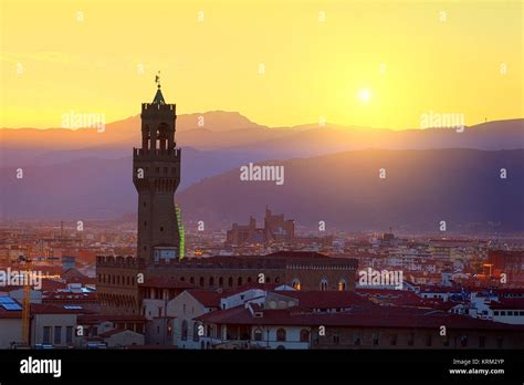 Tower of Palazzo Vecchio Stock Photo - Alamy