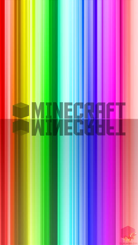 Minecraft Rainbow Text Wallpaper iPhone by ChrisL21 on deviantART