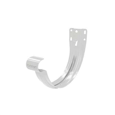 150mm Half Round Fascia Bracket (Pure White) - Steel Superstore