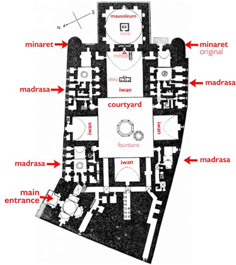 Sultan Hassan Mosque Plan