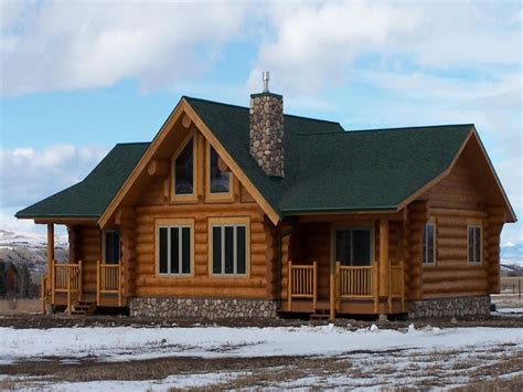 Triple Wide Mobile Log Cabins Log Cabin Double Wide Mobile Homes | Log home floor plans, Log ...