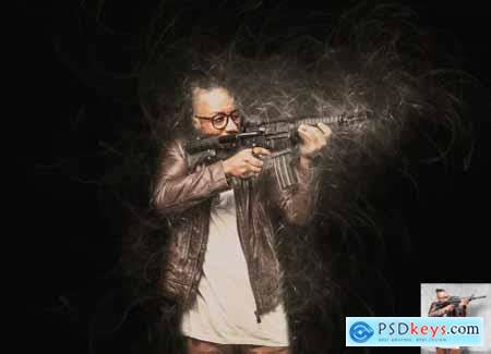 Creativemarket Smoke Effect Photoshop Action 5583653