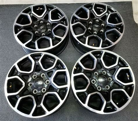 NEW 2021 Ford F150 18" Factory OEM Black Machined Wheels Rims Free Ship ...