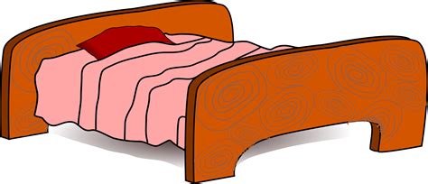 Free clipart cartoon bed