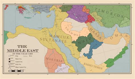 The Middle East in the Year of 1463 : r/imaginarymaps