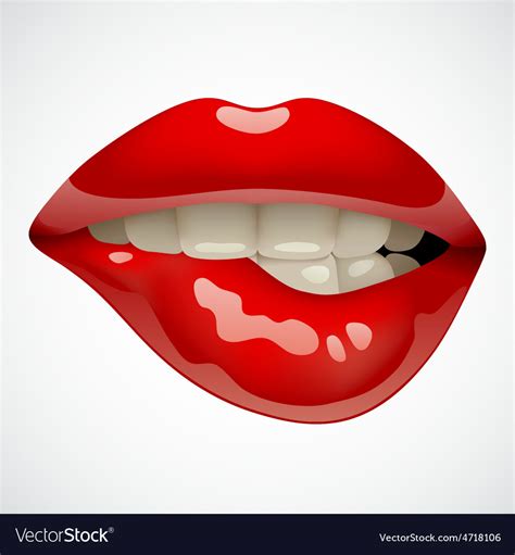 Red lips Royalty Free Vector Image - VectorStock