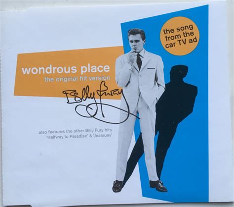 Billy Fury - Wondrous Place (The Original Hit Version) (1999, CD) | Discogs