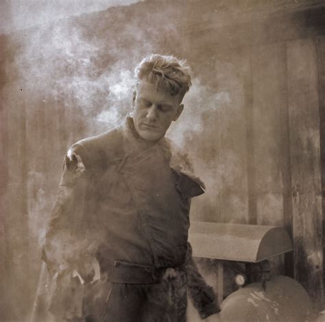 James Arness on the set of the THING FROM ANOTHER WORLD (1951) | Classic horror movies monsters ...