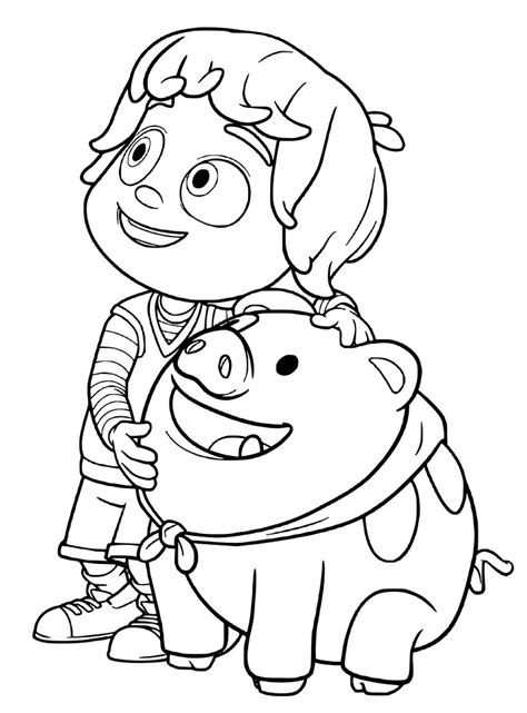 Happy Monty Kazoops Coloring Page - Free Printable Coloring Pages for Kids