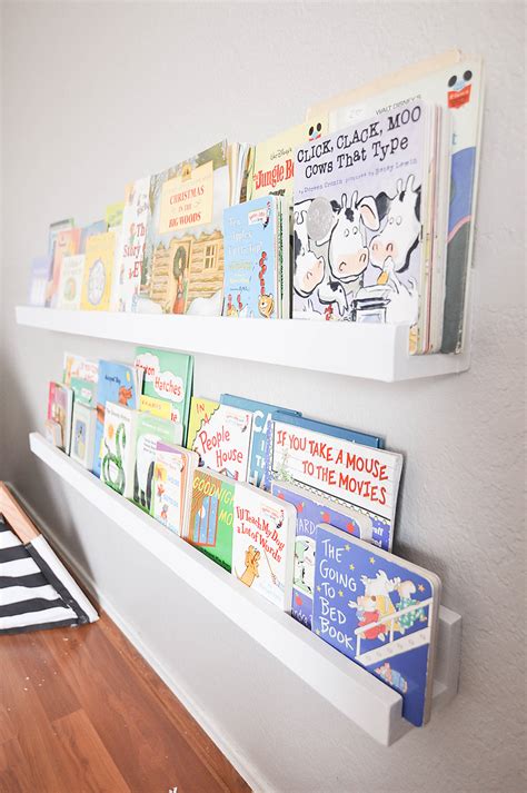 DIY Wall Mounted Kid's Bookshelves - Our Handcrafted Life