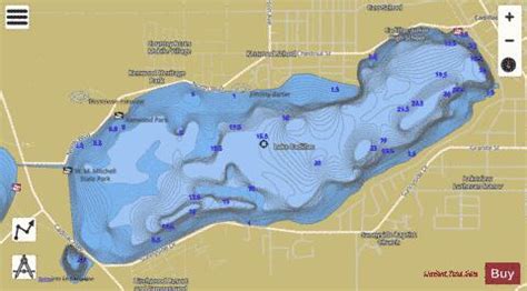 Cadillac, Lake Fishing Map | Nautical Charts App