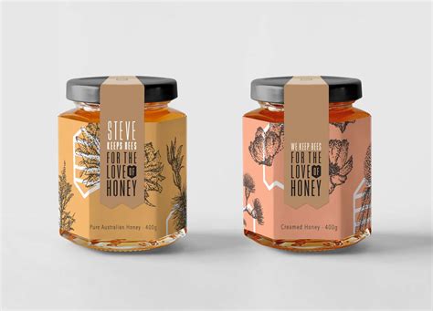 Honey packaging design project, For the Love of Honey — Flux Visual Communication