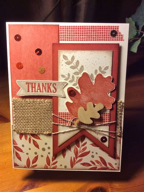 Fall card created from "For All Things" Stampin' Up! Stamp Set. Go to my blog… Homemade Greeting ...