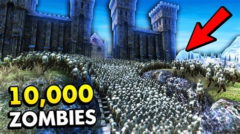 UEBS 10000 ZOMBIES DEFEND CASTLE FROM 20000 OGRES! (UEBS / Ultimate Epic Battle Simulator ...