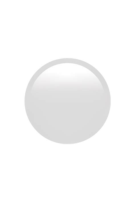 The emoji ⚪ White Circle appears as a perfect, solid white circle with no other markings or ...