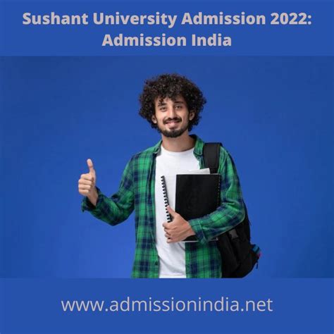 Sushant University Admission 2022: Admission India