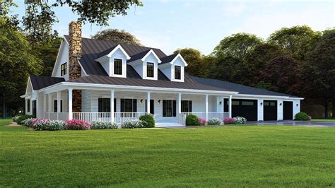 Modern-farmhouse House Plan - 4 Bedrooms, 4 Bath, 3416 Sq Ft Plan 12-1484